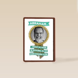 een mooie fotokaart voor abraham