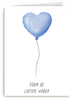 Voor de liefste vader hartjesballon
