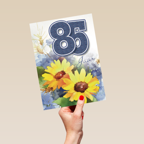 verjaardag leeftijden zonnebloemen 85