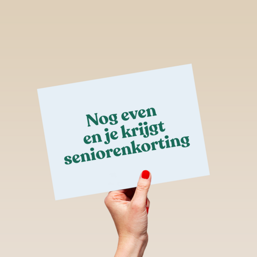 verjaardag kaart andc grappig nog even en je krijgt seniorenkorting