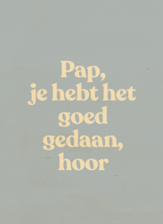 vaderdag kaart andc pap goed gedaan hoor