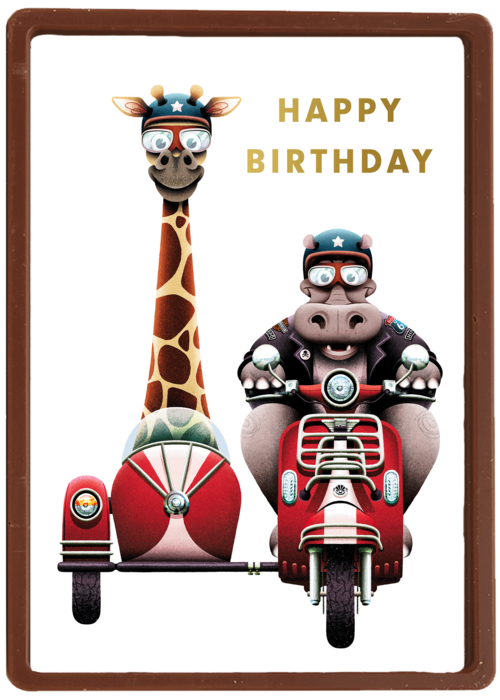 Verjaardagskaart Hallmark | Folio Happy Birthday From Hippo And Giraffe