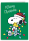 merry christmas from Snoopy and Woodstock