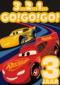 Cars verjaardagskaart bliksem McQueen 3 2 1 gogogo