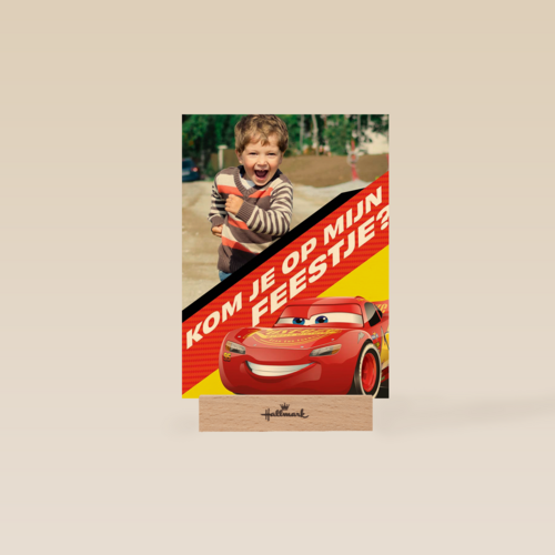 Cars verjaardagskaart foto kom je op mijn feestje