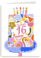 sweet 16 birthday met een taart
