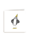 pinguin met feesthoed zegt joe