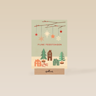 zakelijke kerstkaart sneeuwlandschap