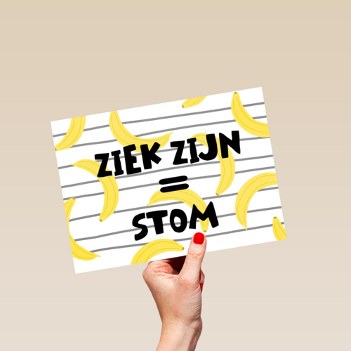 Beterschapskaart ziek zijn is stom