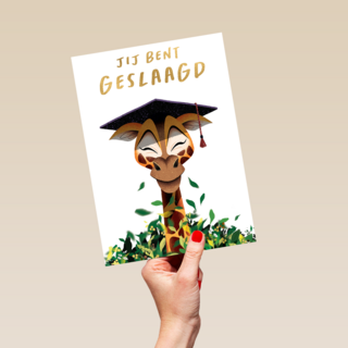 Folio geslaagd kaart giraf
