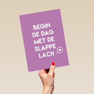 sporta op kamp kaart begin de dag met de slappe lach