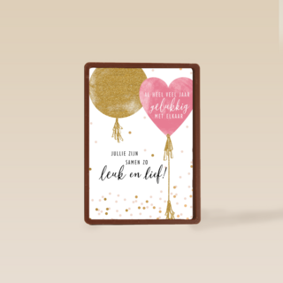 Trouwdagkaart Jullie zijn samen zo leuk en lief