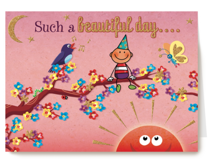 smile kaart such a beautiful day