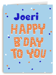 Verjaardag Happy Bday To You