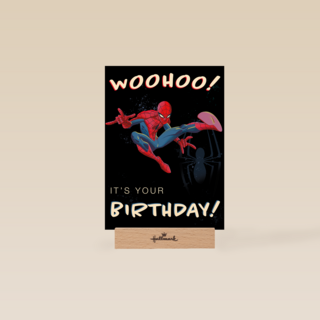 Spiderman verjaardagskaart woohoo