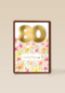 een bloemrijke verjaardagskaart voor 80 jaar