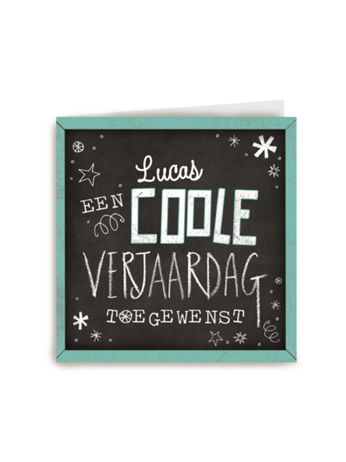 krijtbord coole verjaardag