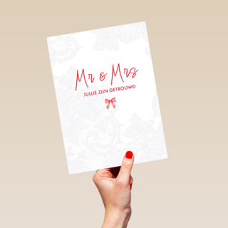 Mr Mrs jullie zijn getrouwd