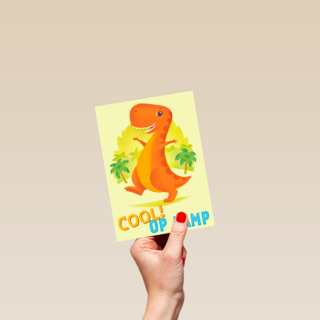 op kamp kaart dinosaurus