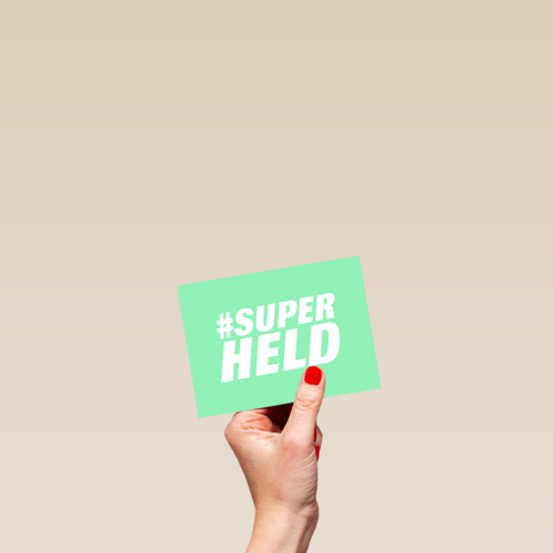 Bedankt kaart thuiswerken superheld