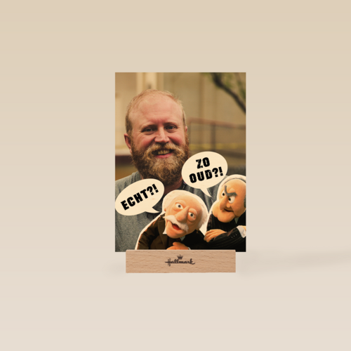 verjaardag kaart muppets foto waldorf statler