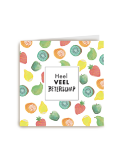 fruit kaart heel veel beterschap