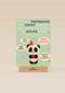 Verjaardagskaart te laat met panda