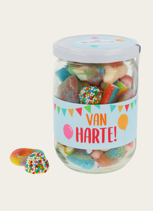 Snoeppot Van Harte | Veel Liefs Cadeau Snoep |