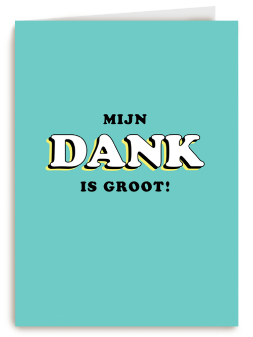 Kaart | Hallmark | Bedankt | Bedankt Kaart Mijn Dank Is Groot