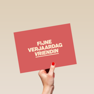 verjaardagskaart vrouw hip fijne verjaardag vriendin