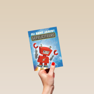 rode robot gefeliciteerd