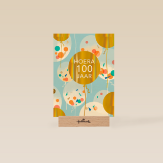 100 jaar confetti ballon