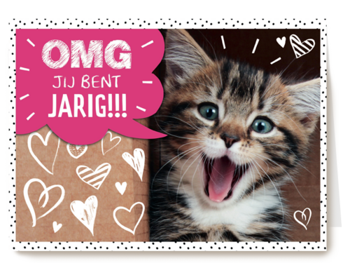 omg jij bent jarig