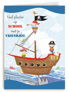 piratenschip veel plezier op school