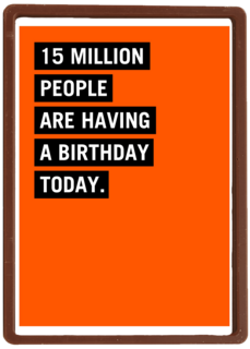 15 million people are having a birthday today