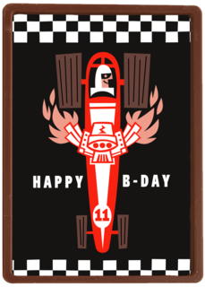 Happy bday met deze dragracer
