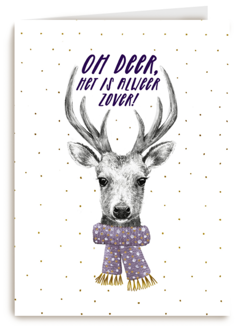 oh deer het is kerst