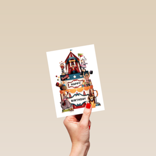 verjaardag kaart folio happy birthday circus