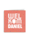 party decorations kaart met de tekst welkom