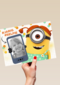 minion kaart meisje hashtag jarig hashtag selfie