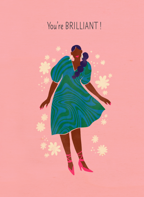 Houten Kaart | Complimentkaart You Are Brilliant