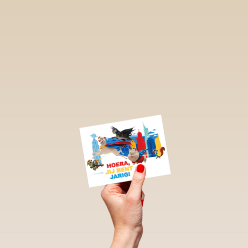 Superpets kaart jij bent jarig