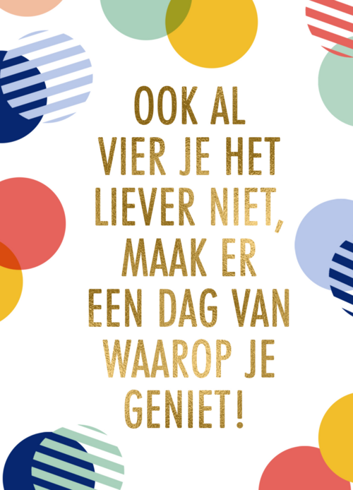 Verjaardagskaart confetti