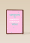 Gefeliciteerdkaart Congrats to fantastic fabulous you