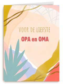 Zomaar kaart voor de liefste opa en oma