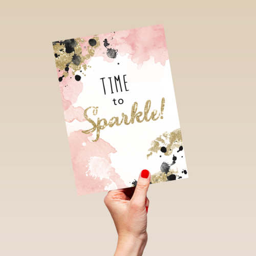 watercolor time to sparkle