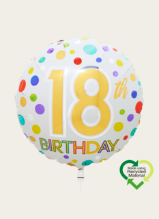 Ballon 18 Birthday Multi Eco