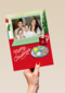 Kerstkaart laptop met foto