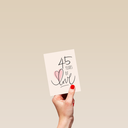 45 years of love
