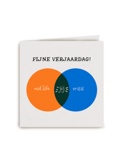 Fijne verjaardag venn diagram midlife crisis